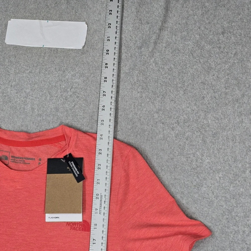 The North Face Women Shirt S Coral W Wander S/S Crew Neck Pullover Short Sleeve